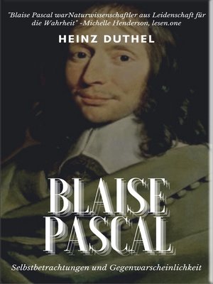 cover image of Mein Freund Blaise Pascal